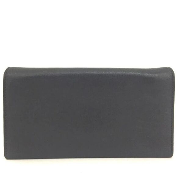 Authentic DOLCE&GABBANA Logo Plate Leather Bifold Long Wallet. - Picture 4 of 8